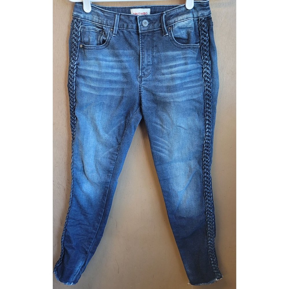 Driftwood Jackie Braided Seam Skinny Jeans